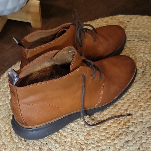 Cole Haan Zerograund Brown Leather Chukka Boots - Picture 7 of 9